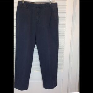 Dockers navy flat front relaxed fit sz 34x28 1/4”